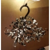 1900′ Lustre Boule de Gui en Bronze Art Nouveau à 3 Lampes Diamètre 50 cm (RESERVE) | Biron |||||||||
