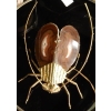1970’Applique Eclairante A la Cigale en Bronze Doré et Agates Style Duval Brasseur Ou Isabelle Faure 25 X 35 cm | Biron 1970’Applique Eclairante A la Cigale en Bronze Doré et Agates Style Duval Brasseur Ou Isabelle Faure 25 X 35 cm