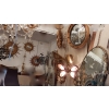 1950/70 ‘ Miroir soleil Convexe, Bois Doré Diamètre 68 cm | Biron 1950/70 ‘ Miroir soleil Convexe, Bois Doré Diamètre 68 cm