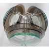 1970′ Lustre Fontana Arte H 27 Diamètre 40 CM | Biron ||||||||||