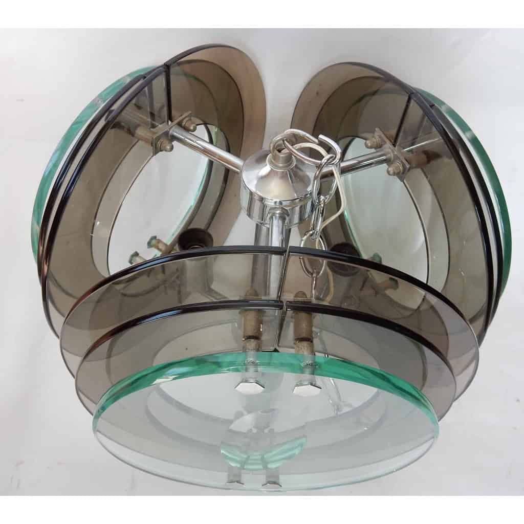 1970′ Lustre Fontana Arte H 27 Diamètre 40 CM | Biron ||||||||||