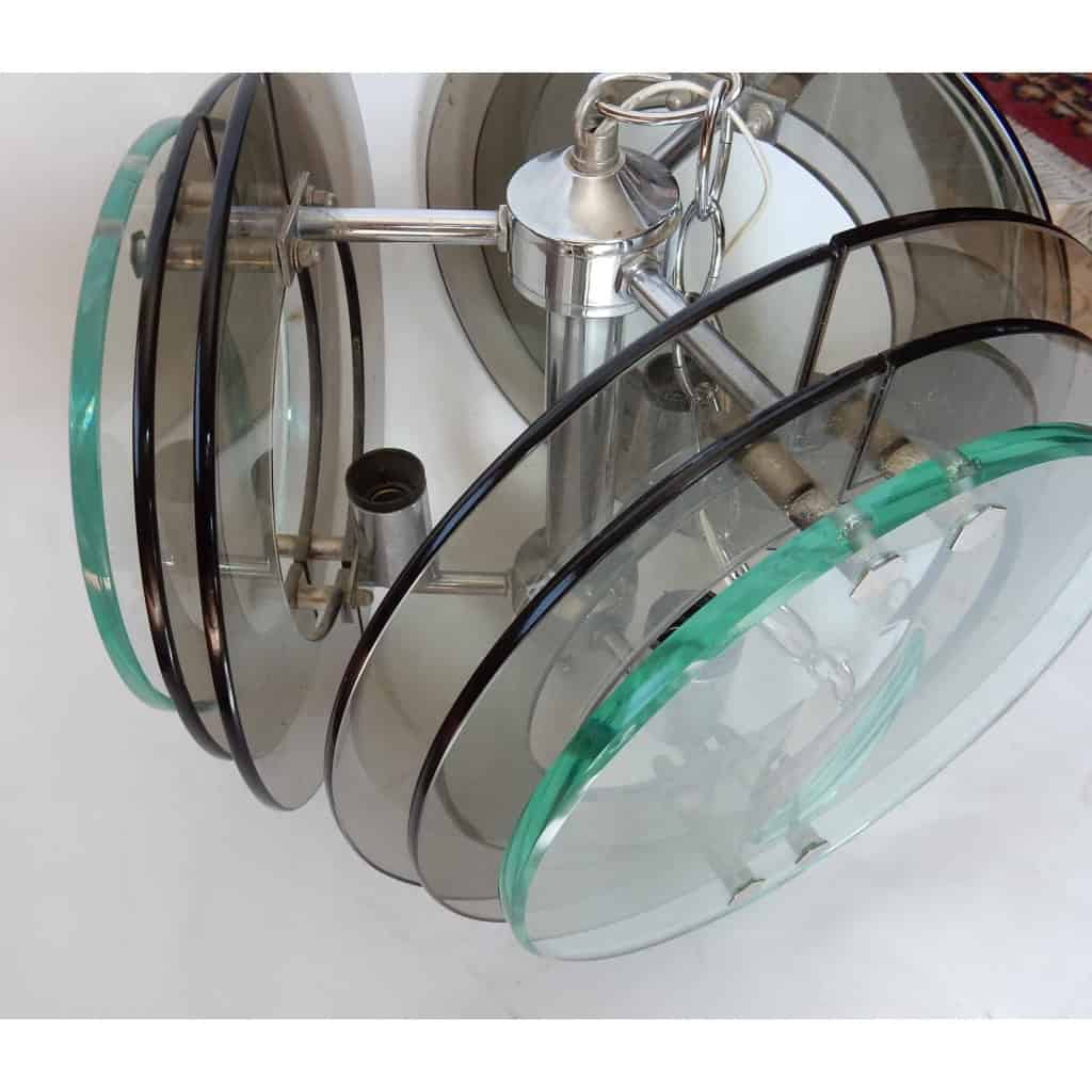 1970′ Lustre Fontana Arte H 27 Diamètre 40 CM | Biron 1970′ Lustre Fontana Arte H 27 Diamètre 40 CM