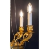 Joli lustre néo-classique, style Louis XVI, en bronze doré | Biron Joli lustre néo-classique, style Louis XVI, en bronze doré