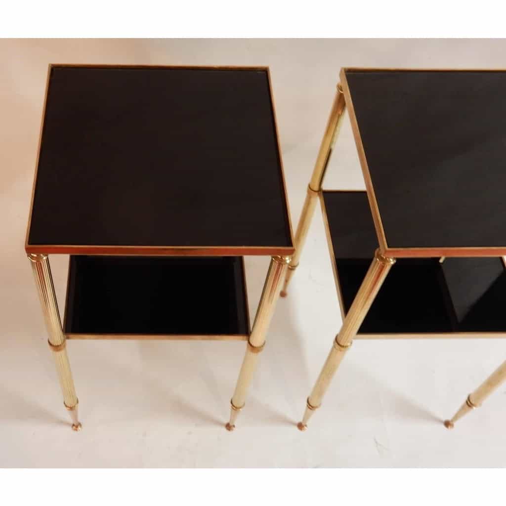 1950/70′ Paire de Bouts de Canapés Bronze, Style Maison Baguès 31 X 31 cm 3