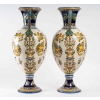 Paire de vases, Faïence de Gien | Biron Paire de vases, Faïence de Gien