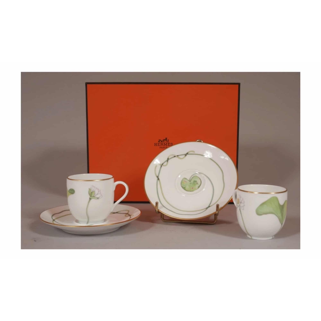 Hermes Paris : »Le Nil » 2 Tasses à Café | Biron Hermes Paris :"Le Nil" 2 Tasses à Café