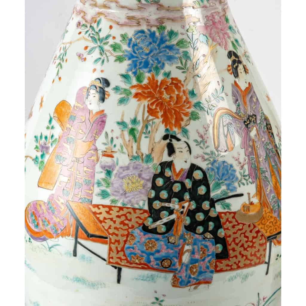 Paire de grands vases japonais, ère Meiji, circa 1900 | Biron Paire de grands vases japonais, ère Meiji, circa 1900