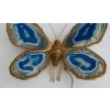 1970′ Applique Papillon Duval Brasseur Ou Isabelle Faure Avec Ailes En Agates Bleues 39 X H 39 CM | Biron 1970′ Applique Papillon Duval Brasseur Ou Isabelle Faure Avec Ailes En Agates Bleues 39 X H 39 CM