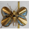 1970′ Applique Papillon Duval Brasseur Ou Isabelle Faure Avec Ailes En Agates Bleues 39 X H 39 CM | Biron 1970′ Applique Papillon Duval Brasseur Ou Isabelle Faure Avec Ailes En Agates Bleues 39 X H 39 CM