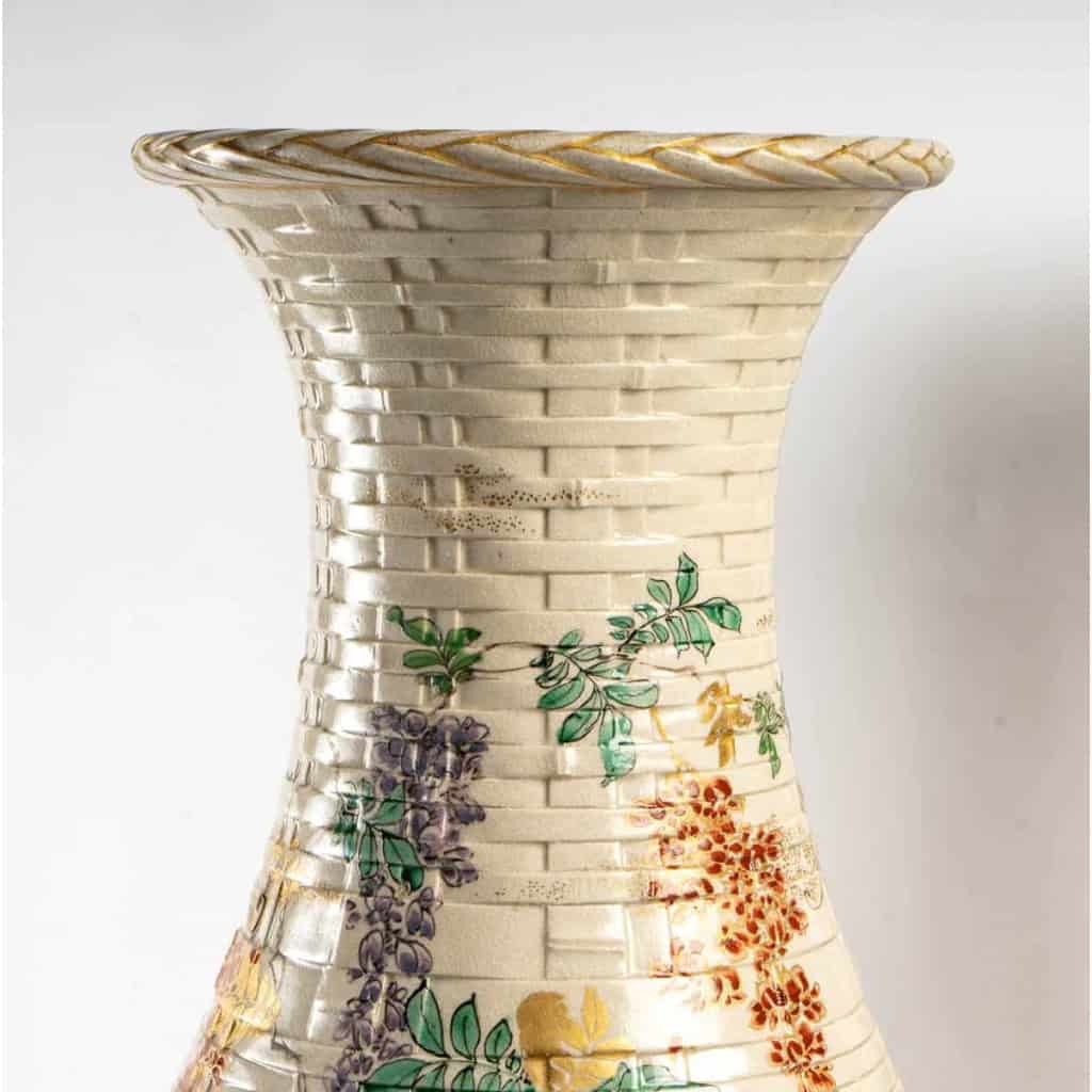 Paire de vase en céramique du Japon époque Meiji | Biron Paire de vase en céramique du Japon époque Meiji