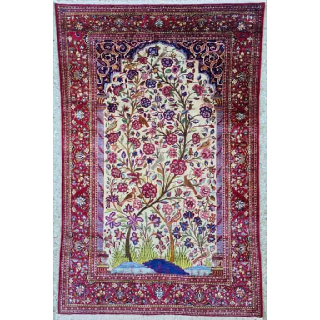 Tapis Kashan Dabir En Soie Qualité Extra Fin – Iran Vers 1920 | Biron |||||||