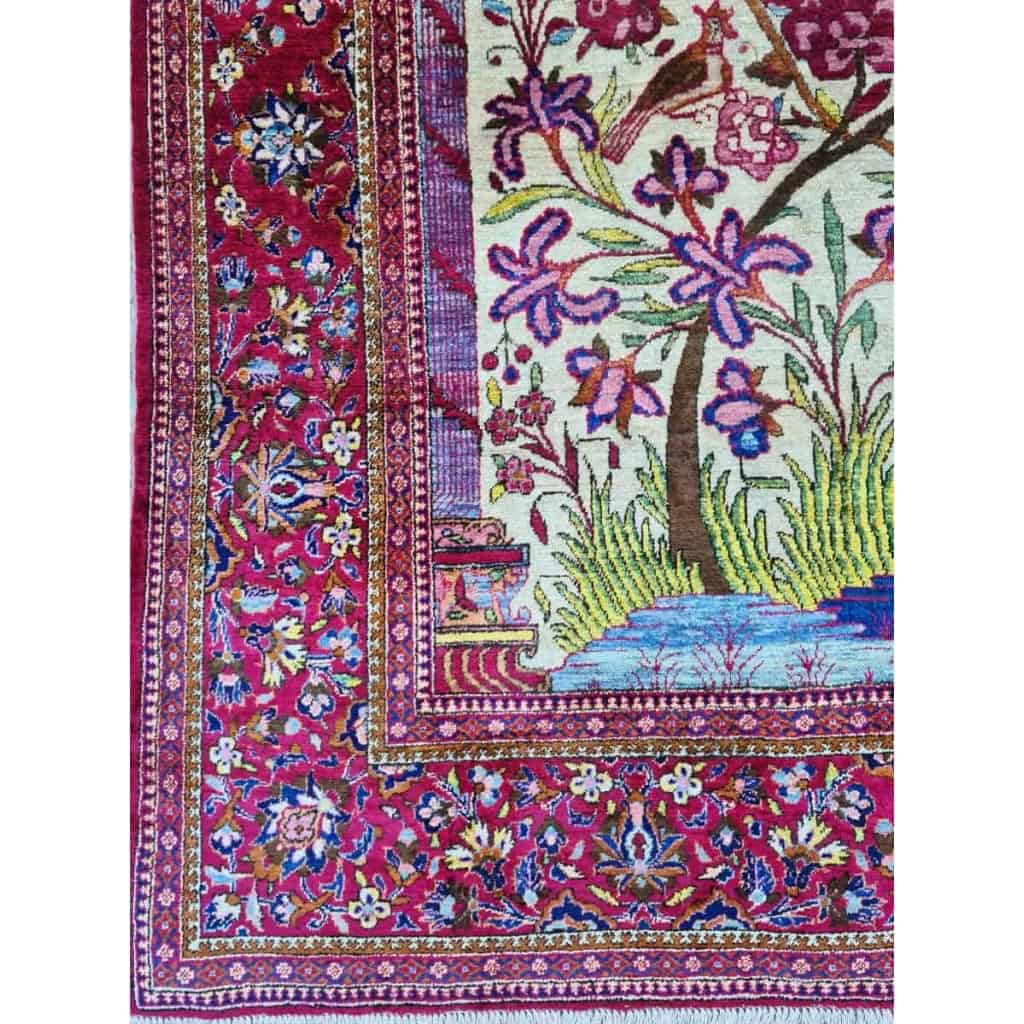 Tapis Kashan Dabir En Soie Qualité Extra Fin – Iran Vers 1920 | Biron Tapis Kashan Dabir En Soie Qualité Extra Fin - Iran Vers 1920