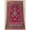 Rare Tapis Kashan Laine Kork Médaillon médaillon représentant un chateaux au bord d’une rivière – Iran Vers 1930 | Biron |||||||