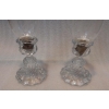 1950/70 Paire de Bougeoirs Photophores Baccarat Signés, Tors