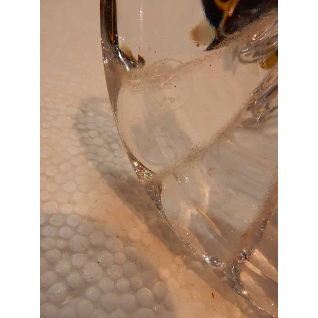 1950/70 Paire de Bougeoirs Photophores Baccarat Signés, Tors