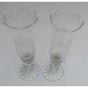 1950/70 Paire de Bougeoirs Photophores Baccarat Signés, Tors