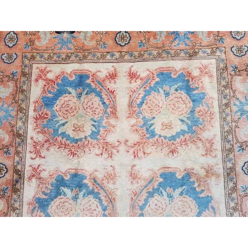 Tapis Heriz Au Bouquet De Fleurs – Laine Kork – Vers 1960 Iran | Biron Tapis Heriz Au Bouquet De Fleurs - Laine Kork - Vers 1960 Iran