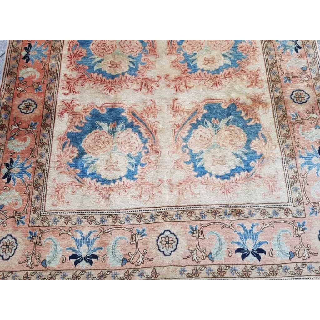 Tapis Heriz Au Bouquet De Fleurs – Laine Kork – Vers 1960 Iran | Biron Tapis Heriz Au Bouquet De Fleurs - Laine Kork - Vers 1960 Iran
