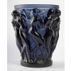 Vase Lalique, bleu nuit « Bacchantes » | Biron |||||||