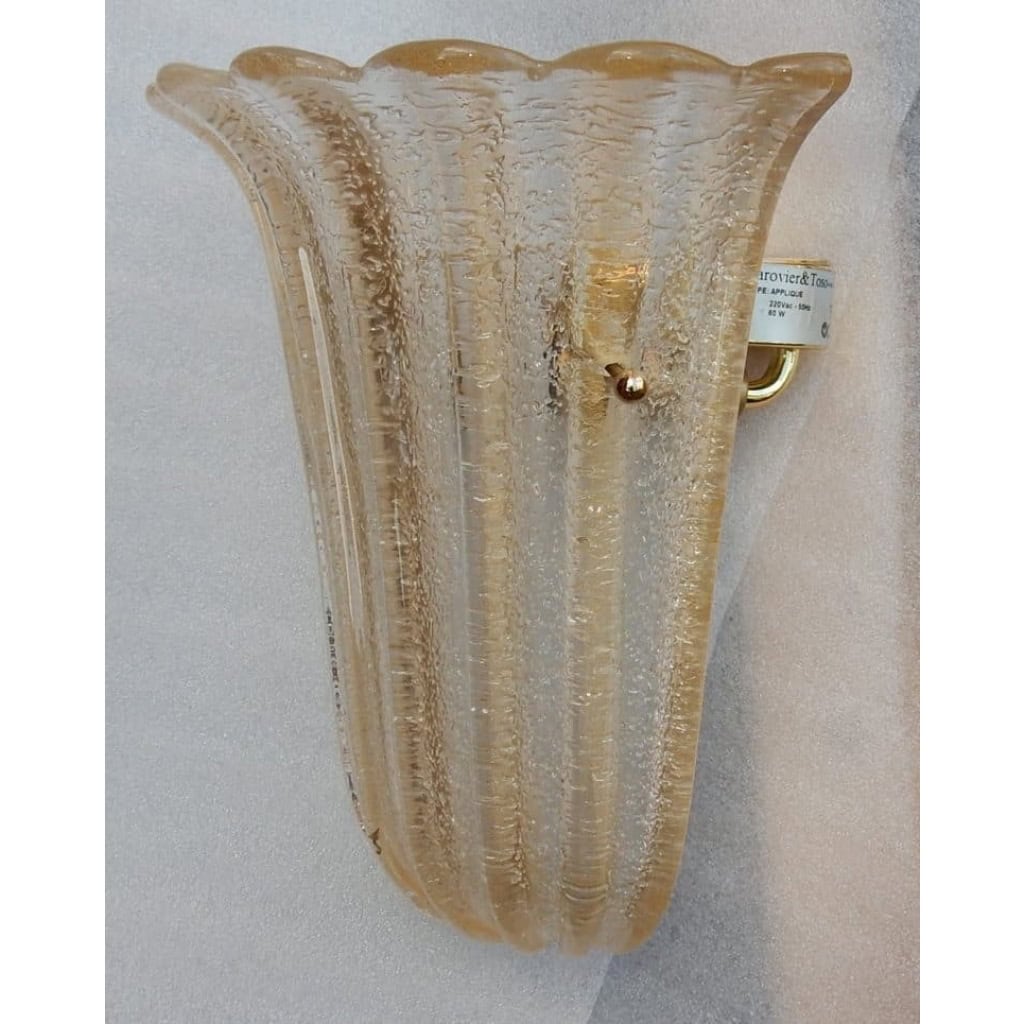 1960/70′ Série de 4 Appliques en Verre de Murano Barovier & Toso | Biron 1960/70' Série de 4 Appliques en Verre de Murano Barovier & Toso