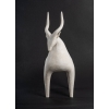 Sculpture en grès blanc « la gazelle » | Biron Sculpture en grès blanc "la gazelle"