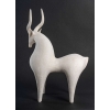 Sculpture en grès blanc « la gazelle » | Biron Sculpture en grès blanc "la gazelle"