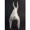 Sculpture en grès blanc « la gazelle » | Biron Sculpture en grès blanc "la gazelle"
