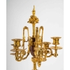 Garniture de cheminée en marbre et bronze bien ciselé et doré travail d’époque Napoléon III | Biron Garniture de cheminée en marbre et bronze bien ciselé et doré travail d’époque Napoléon III