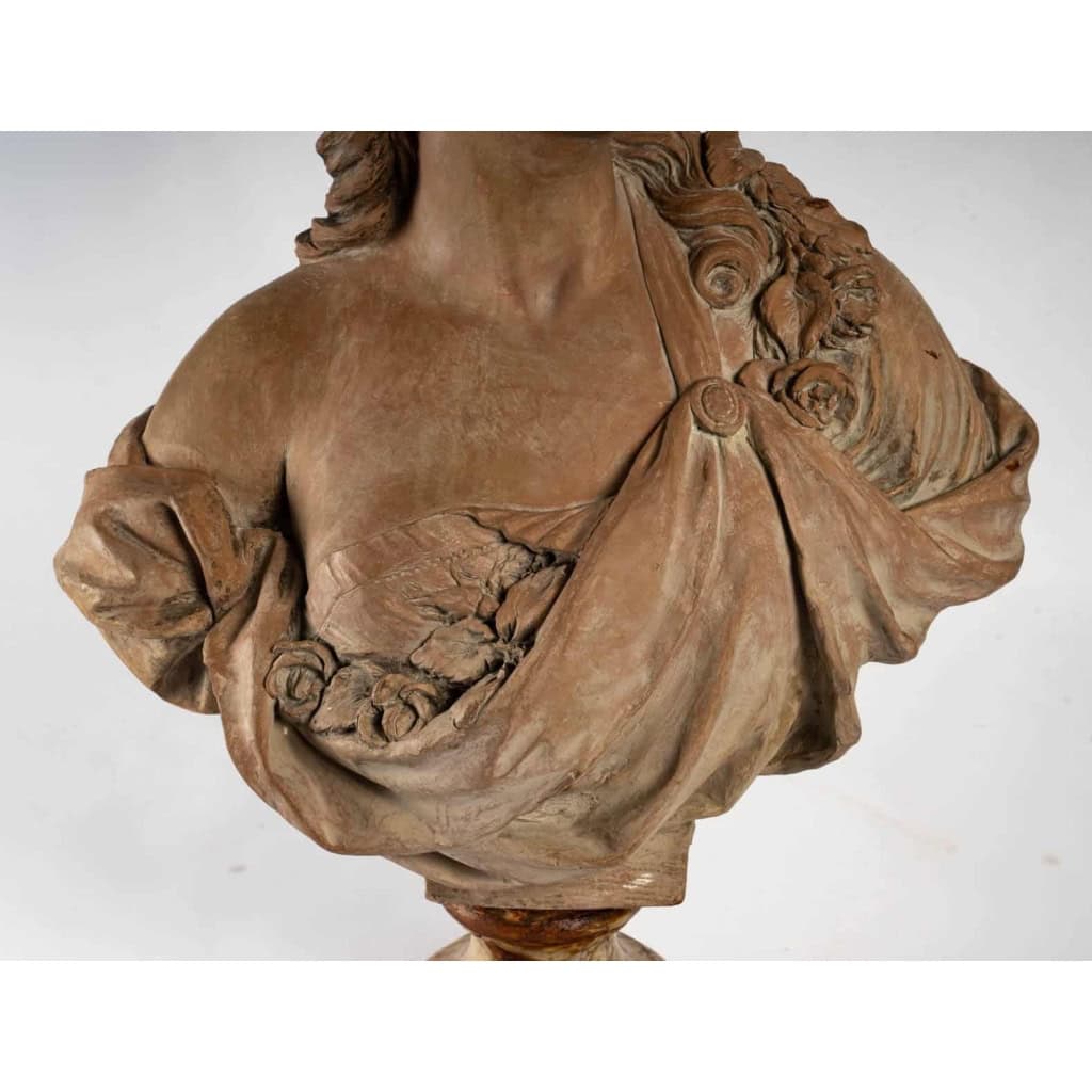 Buste de femme en terre cuite | Biron Buste de femme en terre cuite