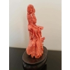 Corail Chine vers 1940 – Femme à l’éventail | Biron Corail Chine vers 1940 - Femme à l'éventail