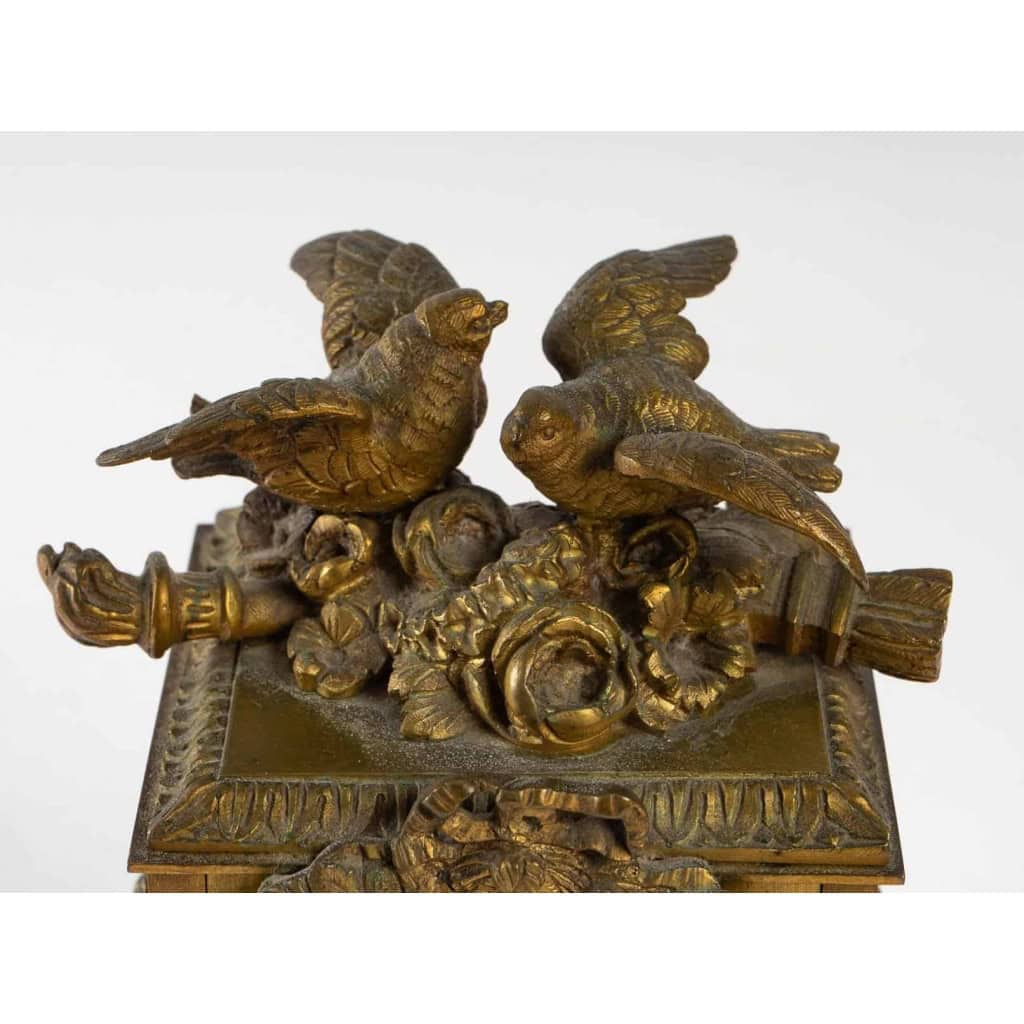 Pendule à oiseaux, fin XIXème siècle | Biron Pendule à oiseaux, fin XIXème siècle