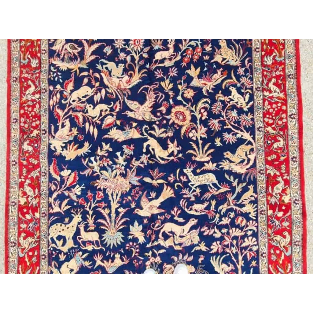 Grand Tapis en Laine Kork Ghoum – Perse Vers 1950 | Biron Grand Tapis en Laine Kork Ghoum - Perse Vers 1950