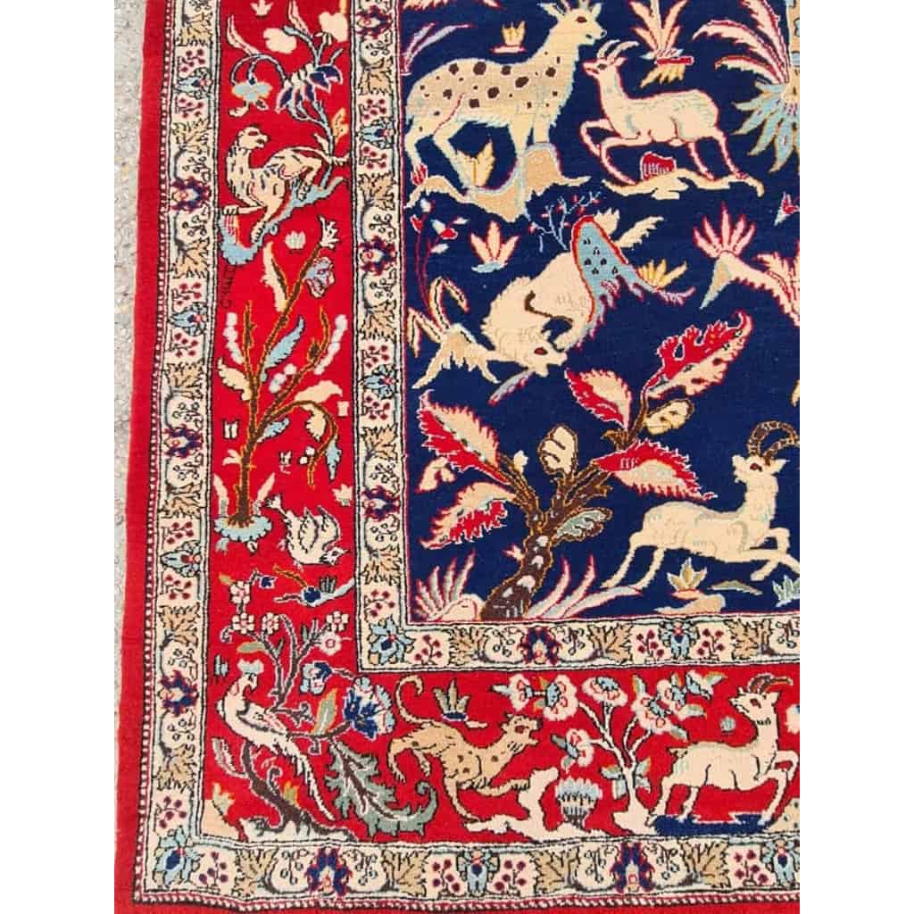 Grand Tapis en Laine Kork Ghoum – Perse Vers 1950 | Biron Grand Tapis en Laine Kork Ghoum - Perse Vers 1950
