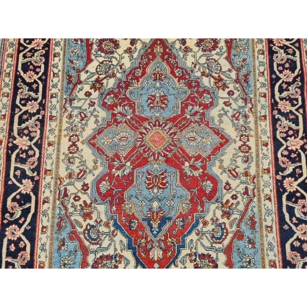 Tapis Kachan Mortachem – Laine Kork D’agneau – Iran 19ème Siècle | Biron Tapis Kachan Mortachem - Laine Kork D’agneau - Iran 19ème Siècle