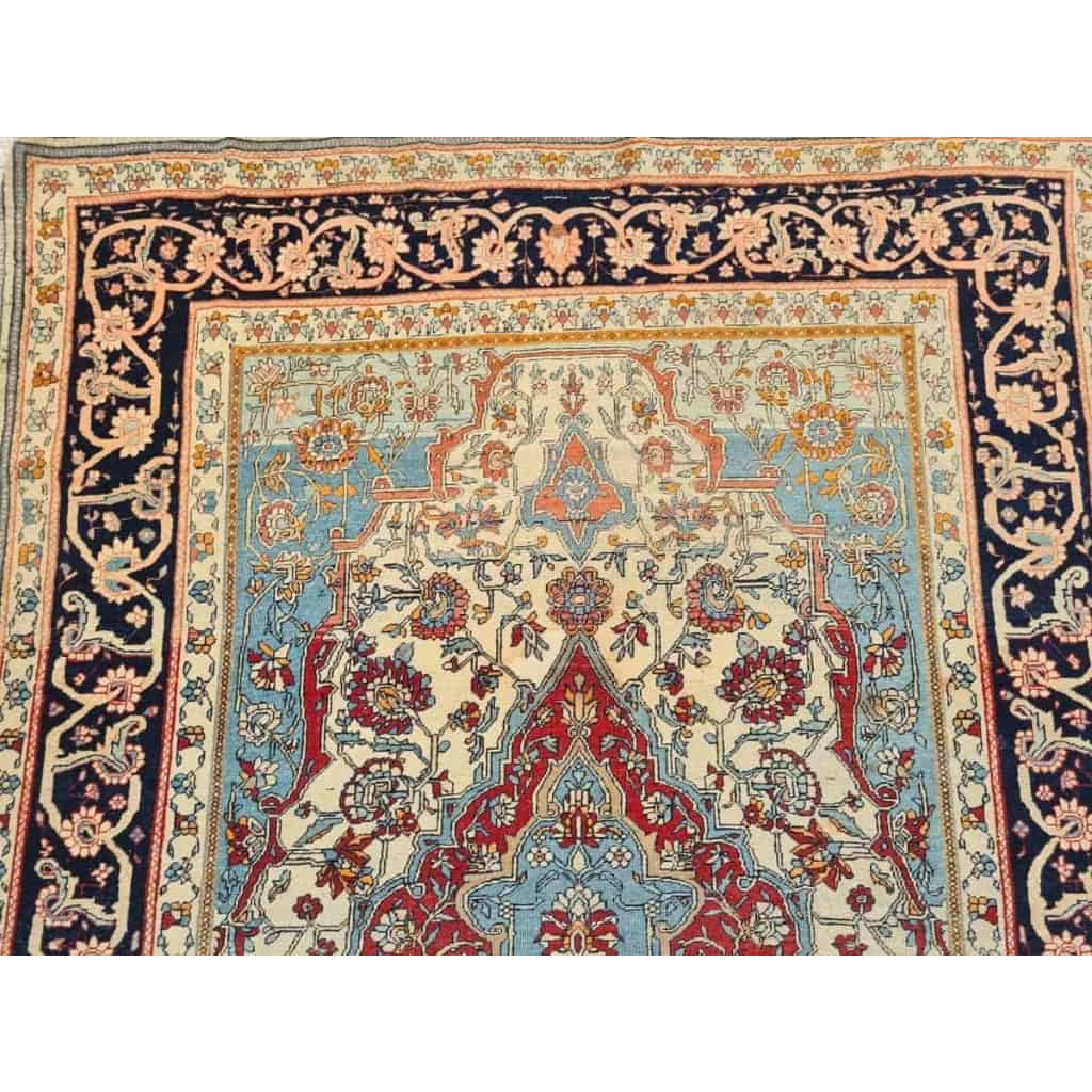 Tapis Kachan Mortachem – Laine Kork D’agneau – Iran 19ème Siècle | Biron Tapis Kachan Mortachem - Laine Kork D’agneau - Iran 19ème Siècle