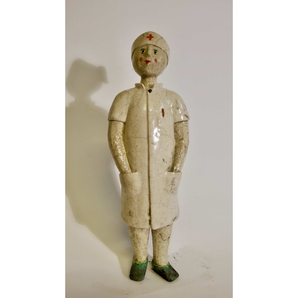 Sculpture raku par CLEM – l’infirmière | Biron ||||||