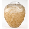 Vase « Archers » verre blanc patiné sépia de René LALIQUE | Biron |||||||