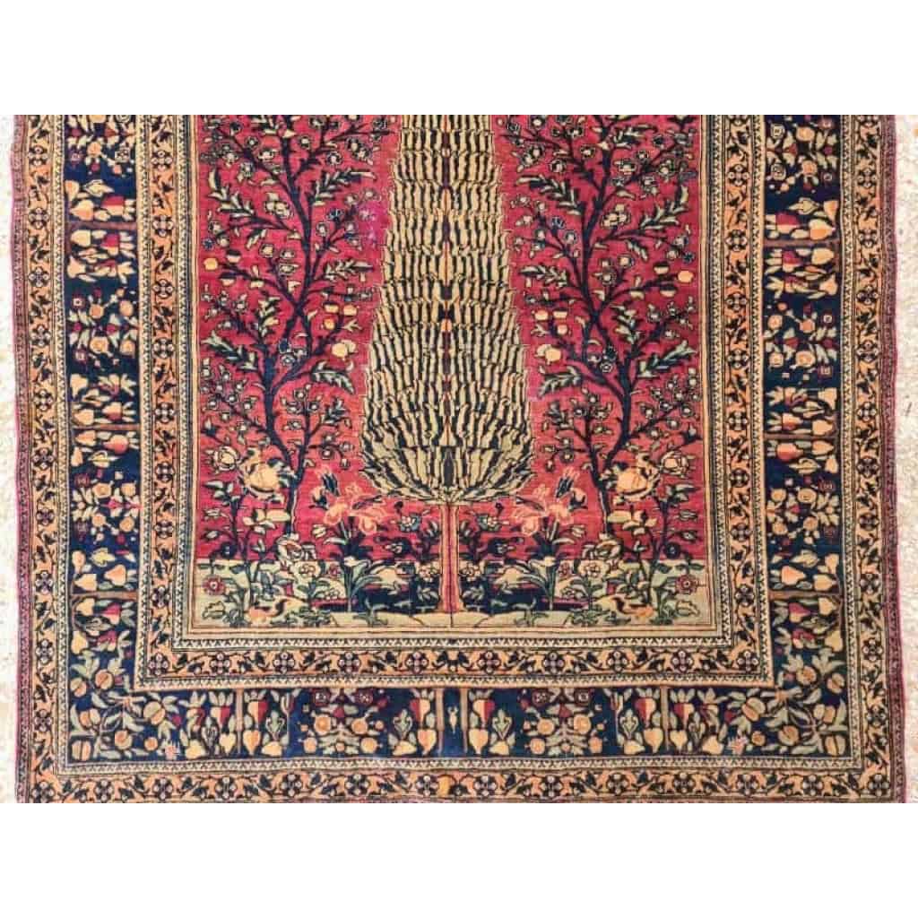 Tapis Kashan Mortachem En Laine Kork Fin 19ème Siècle | Biron Tapis Kashan Mortachem En Laine Kork Fin 19ème Siècle