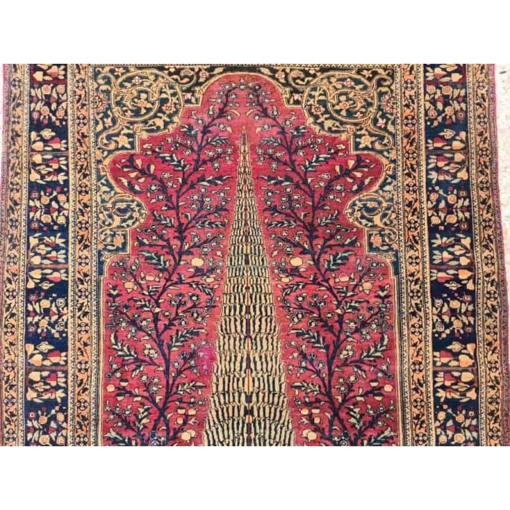 Tapis Kashan Mortachem En Laine Kork Fin 19ème Siècle | Biron Tapis Kashan Mortachem En Laine Kork Fin 19ème Siècle