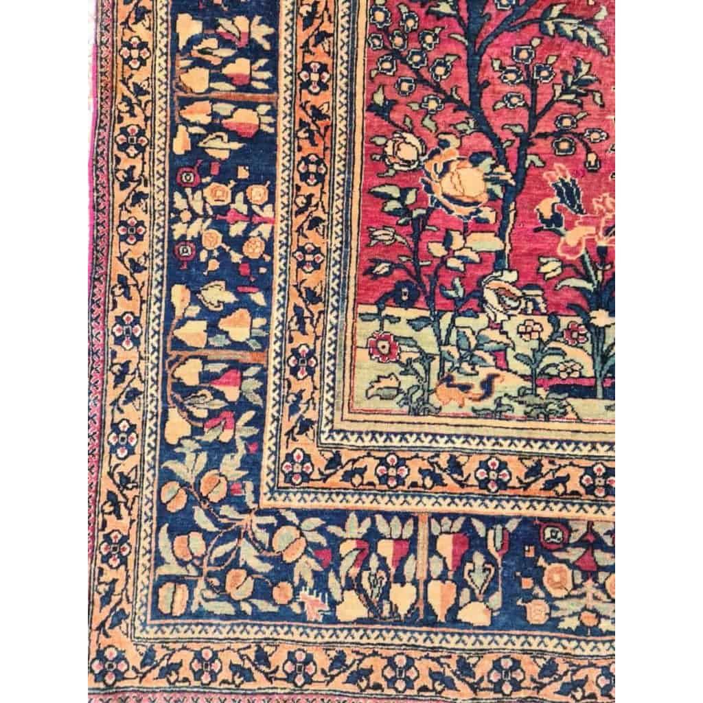 Tapis Kashan Mortachem En Laine Kork Fin 19ème Siècle | Biron Tapis Kashan Mortachem En Laine Kork Fin 19ème Siècle