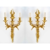Paire d’appliques de style Louis XVI datées de 1881. | Biron ||||||||||