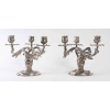 Paire de chandelier Christofle en bronze doré | Biron Paire de chandelier Christofle en bronze doré