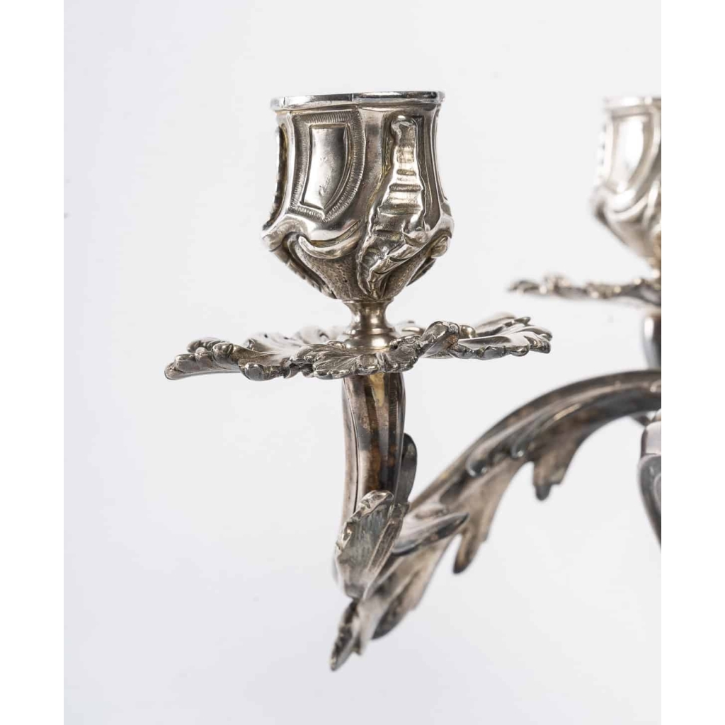 Paire de chandelier Christofle en bronze doré | Biron Paire de chandelier Christofle en bronze doré