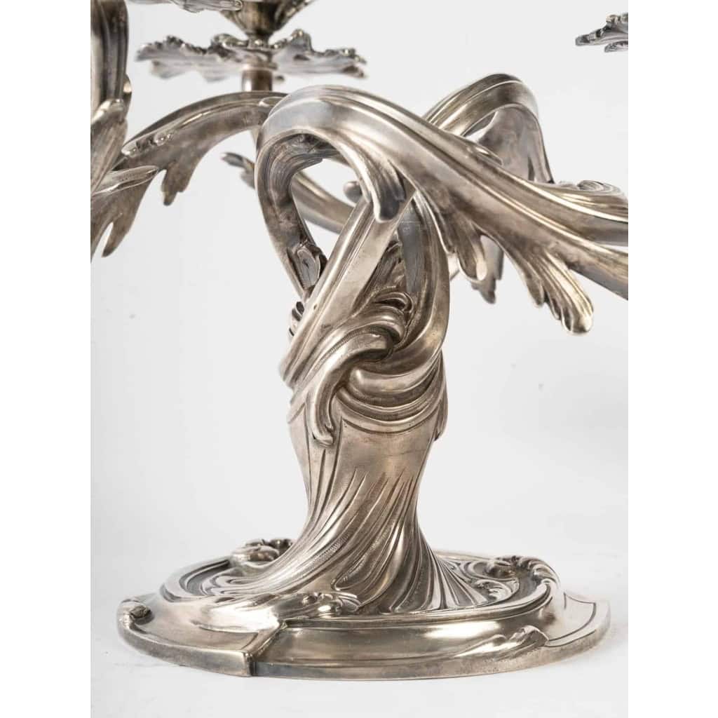 Paire de chandelier Christofle en bronze doré | Biron Paire de chandelier Christofle en bronze doré