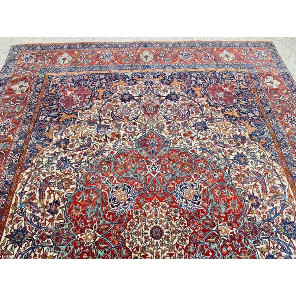 Important Et Fin Tapis Ispahan Chahreza Laine Et Trame Soie – Iran Vers 1920 | Biron Important Et Fin Tapis Ispahan Chahreza Laine Et Trame Soie - Iran Vers 1920