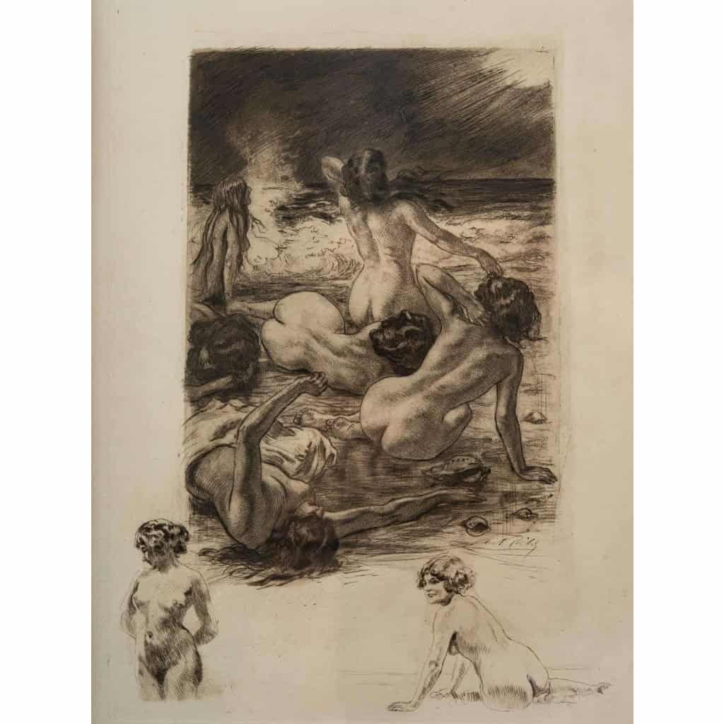 Suite de 5 gravures par Lobel Riche | Biron ||||||