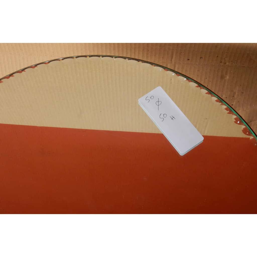 1950′ Guéridon Miroir Tripode Art Déco Diamètre 50 | Biron 1950′ Guéridon Miroir Tripode Art Déco Diamètre 50