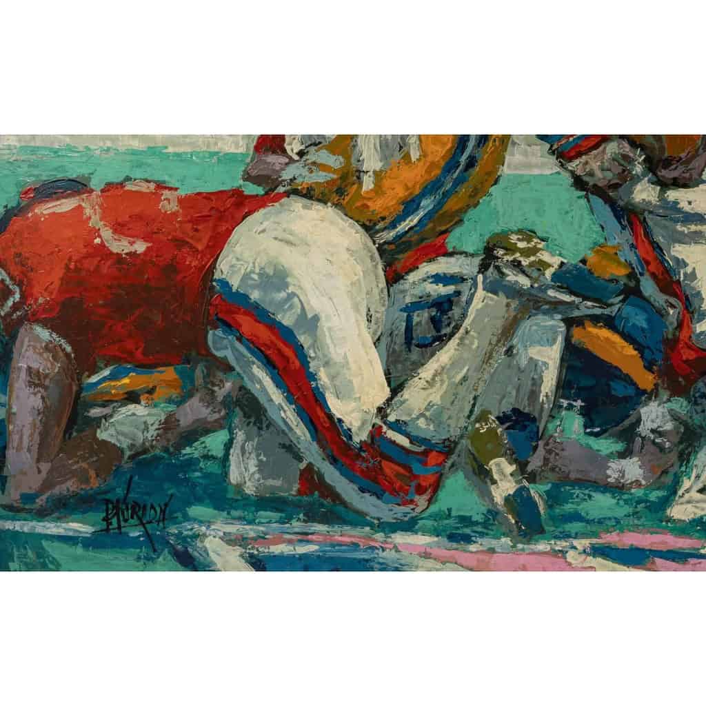 Peinture de Football Américain, XXème siècle | Biron Peinture de Football Américain, XXème siècle