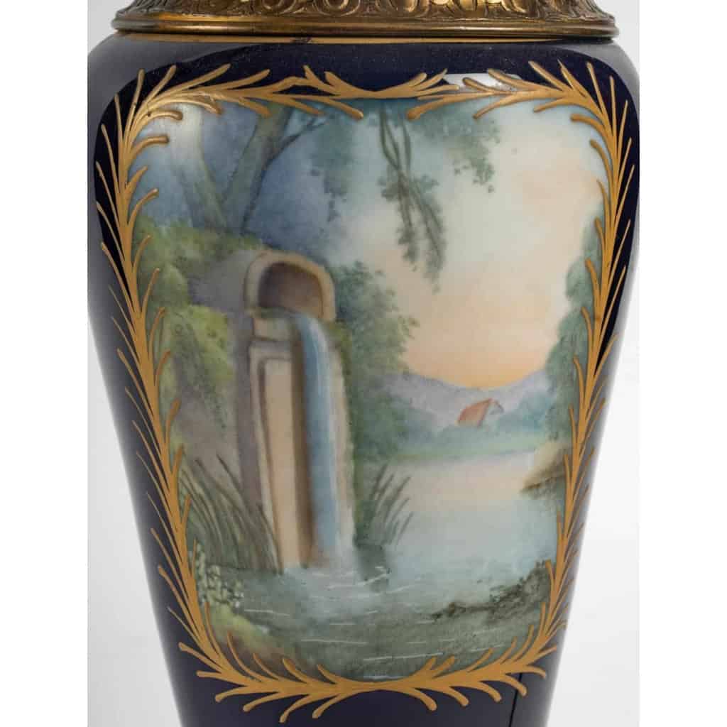 Une lampe en porcelaine fin XIXème siècle | Biron Une lampe en porcelaine fin XIXème siècle