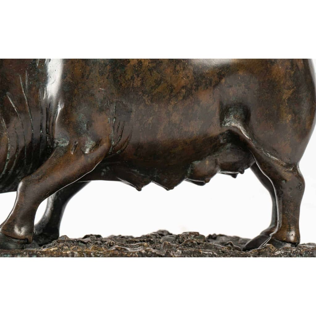 Truie en bronze de Jules Moigniez, XIXème siècle | Biron Truie en bronze de Jules Moigniez, XIXème siècle